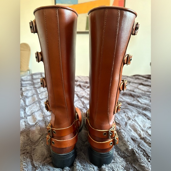 Steve Madden Rocky Cognac Leather Boots - Picture 3 of 7